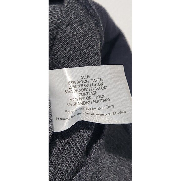 Peace And Pearls Leggin Women Medium Color Gray charcoal Tummy Control (B4) - Picture 11 of 12